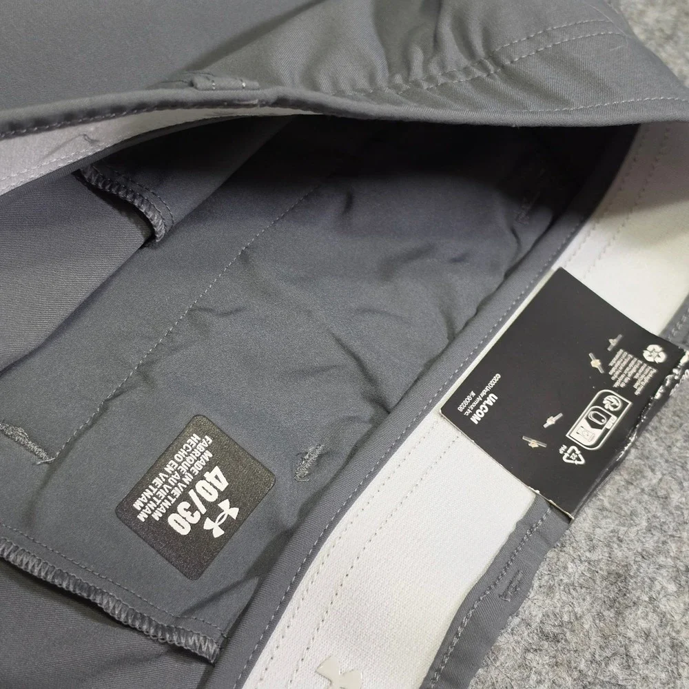 Under Armour Mens‎ Golf Tapered Pant Technical Grey 40/30 Stretch Performance